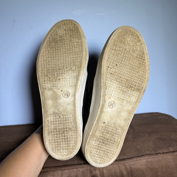 dv by Dolce Vita Lamra Embellished Sequin Boucle Shoes Sneakers Slip On in Black - Picture 11 of 12